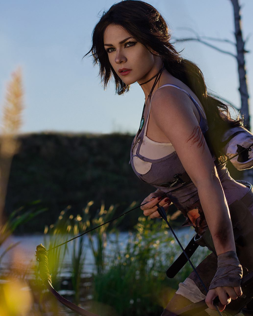 Irina Pirozhnikova cosplay Lara Croft