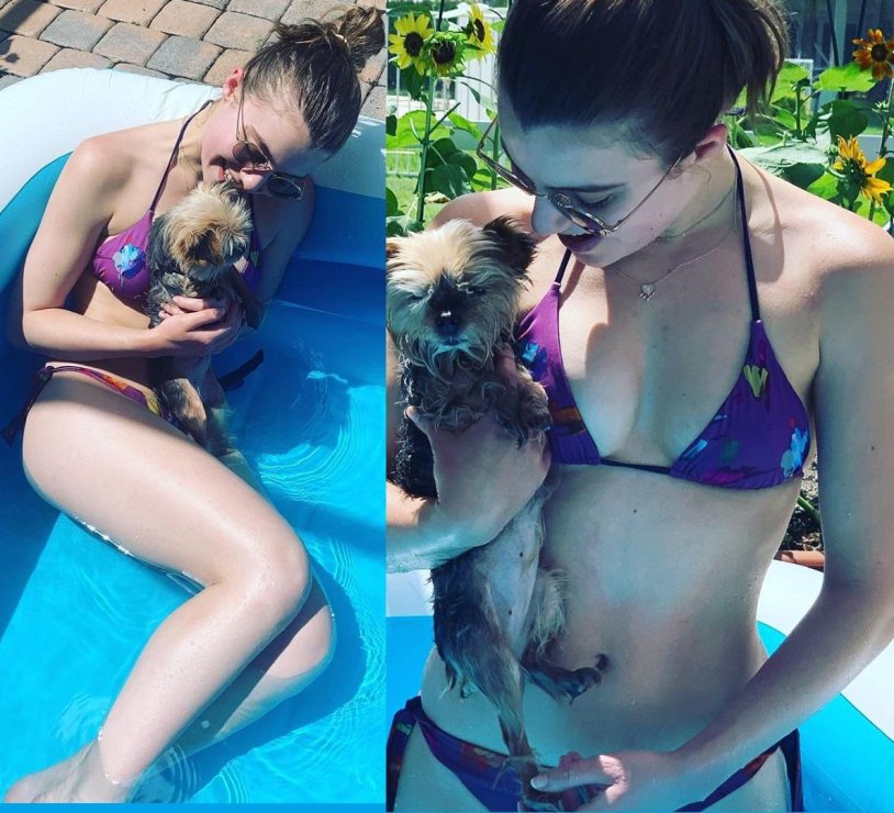 Sami Gayle in a swimsuit