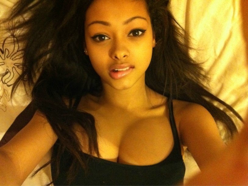 Beautiful Latina with curly hair