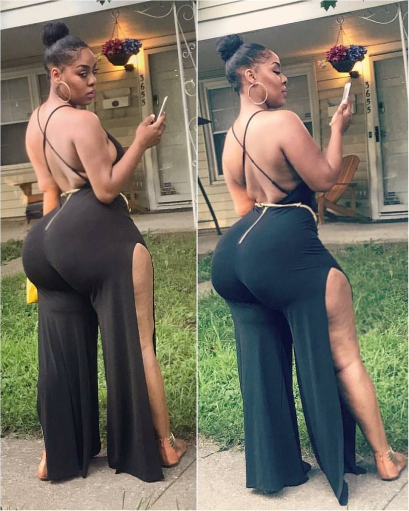 Mzansi big black booty front