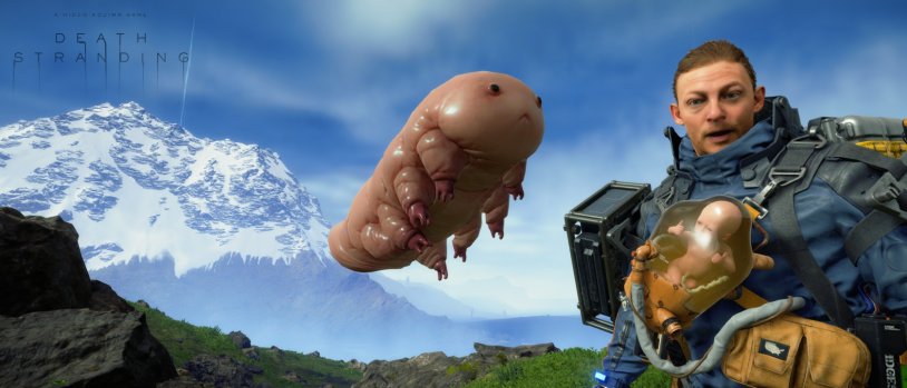 Sam Porter Bridges on a motorcycle