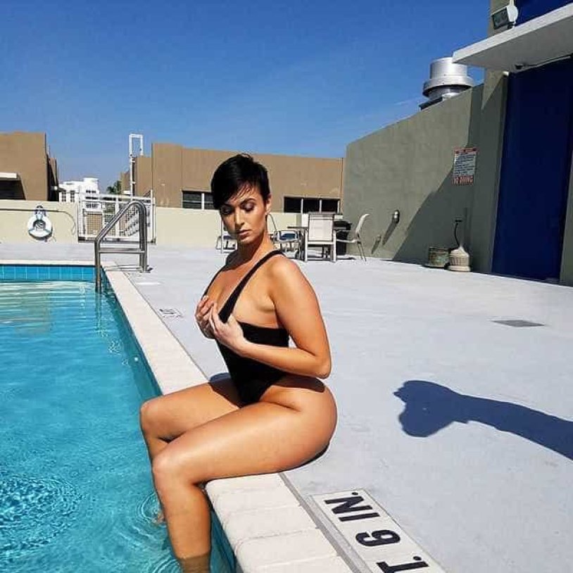 Zahra Alice in a swimsuit