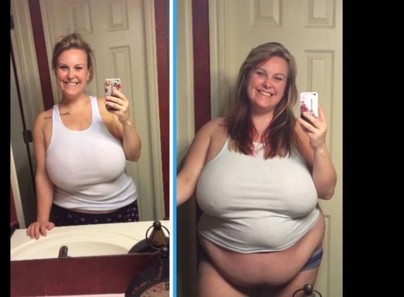 Giant boobs to the floor