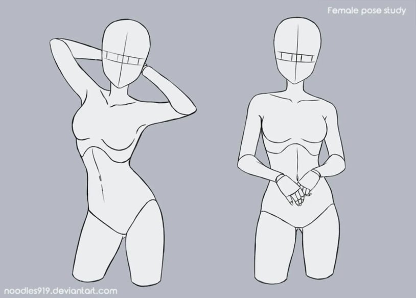 Poses for drawing women