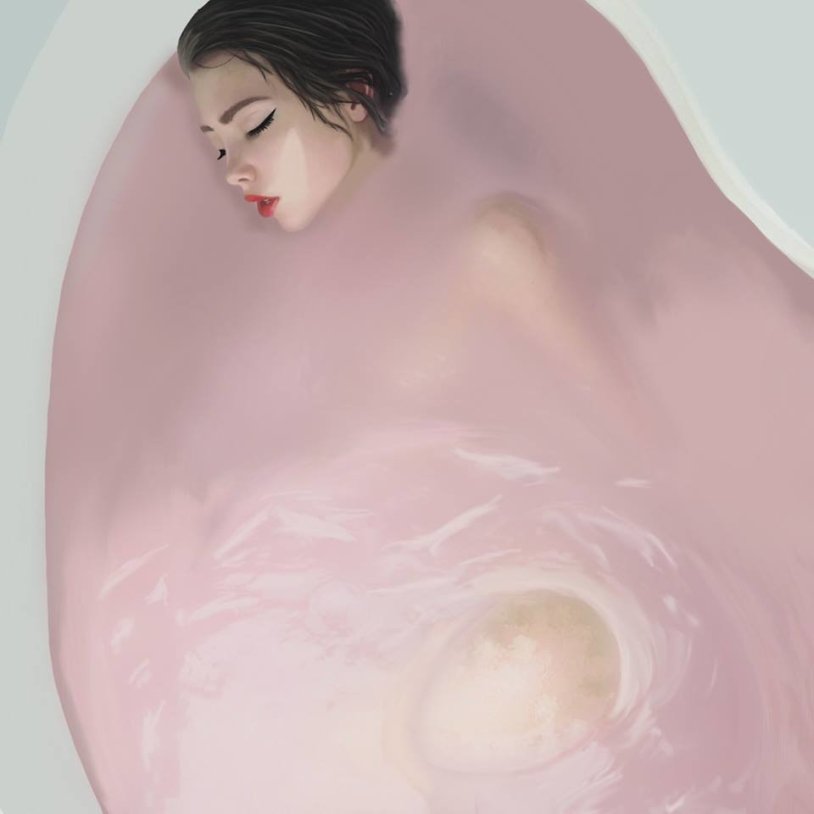 Girl in the bathroom Aesthetics