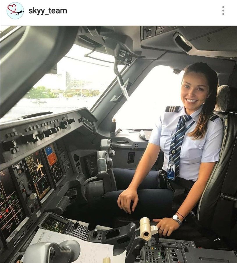 Woman pilot Nordwind Diana
