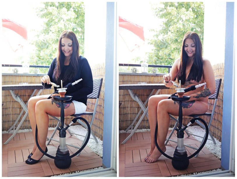 Girls dressed and immediately