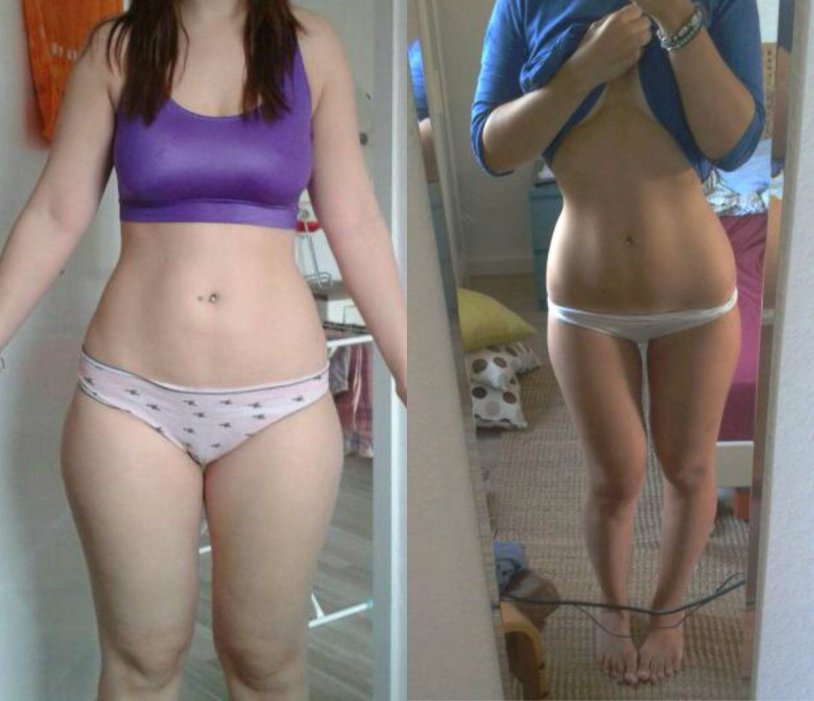 Pear figure before and after weight loss