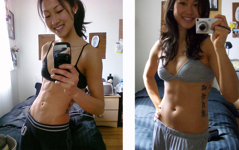 Gainer before and after girl