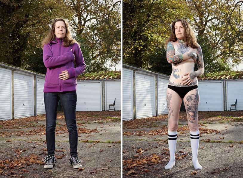 Circular women without clothes