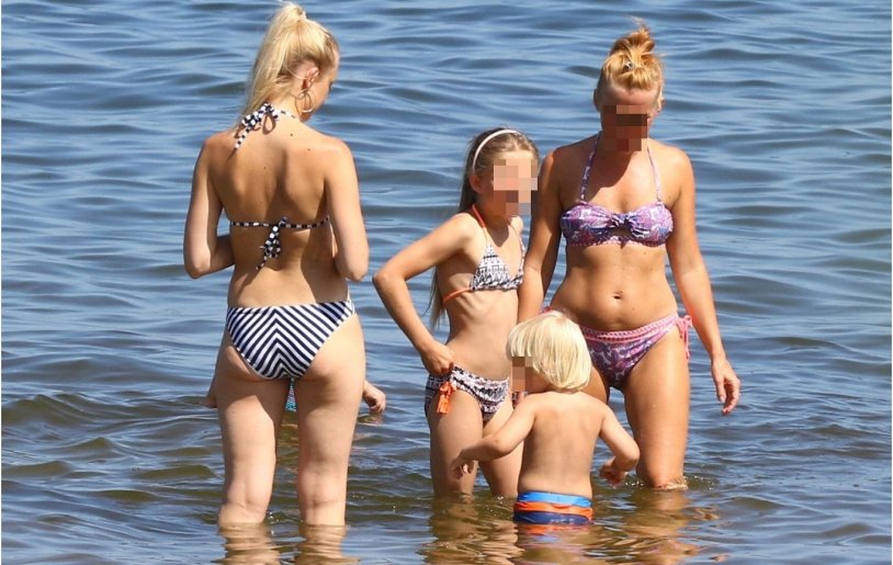 Barbara Kurdei-Shatan in a swimsuit