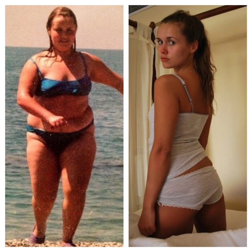 Olga Nechaeva before losing weight