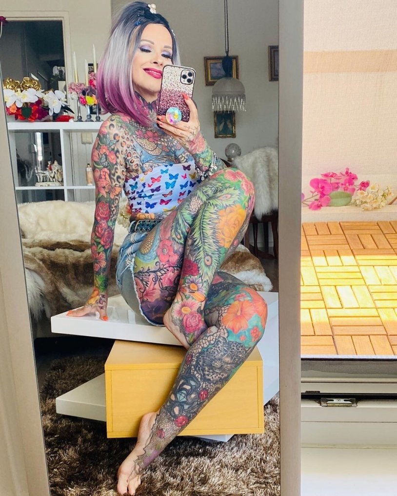 Tattoo model Kerstin Tristan