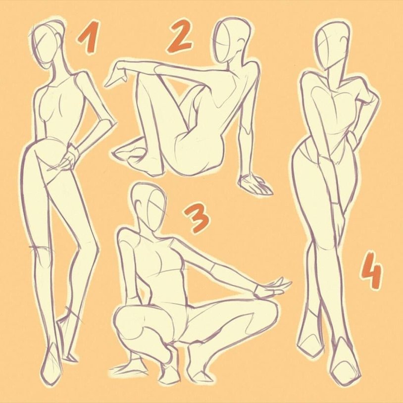 Poses for drawing women