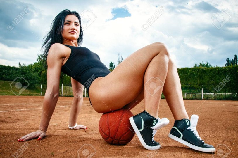 Legs of basketball players