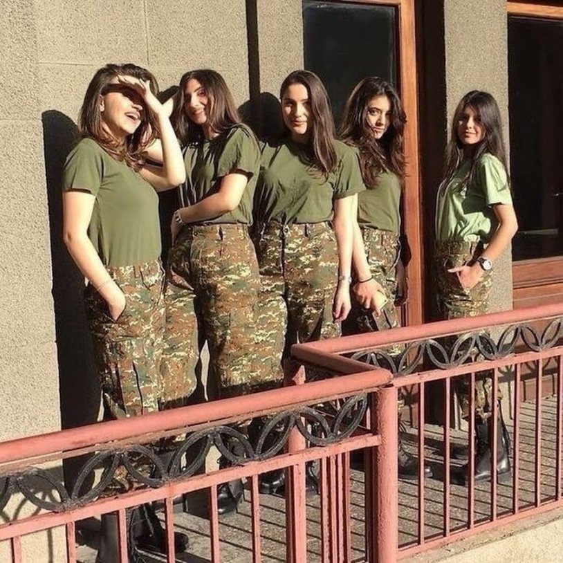 Girls in the Armenian army