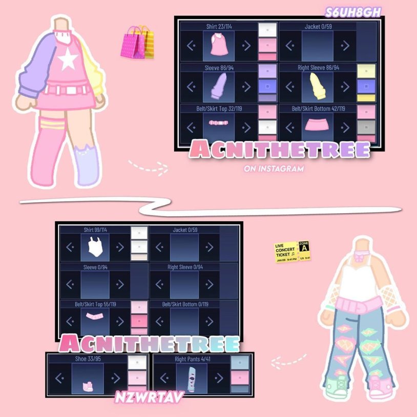 Ideas for clothes in the gacha club