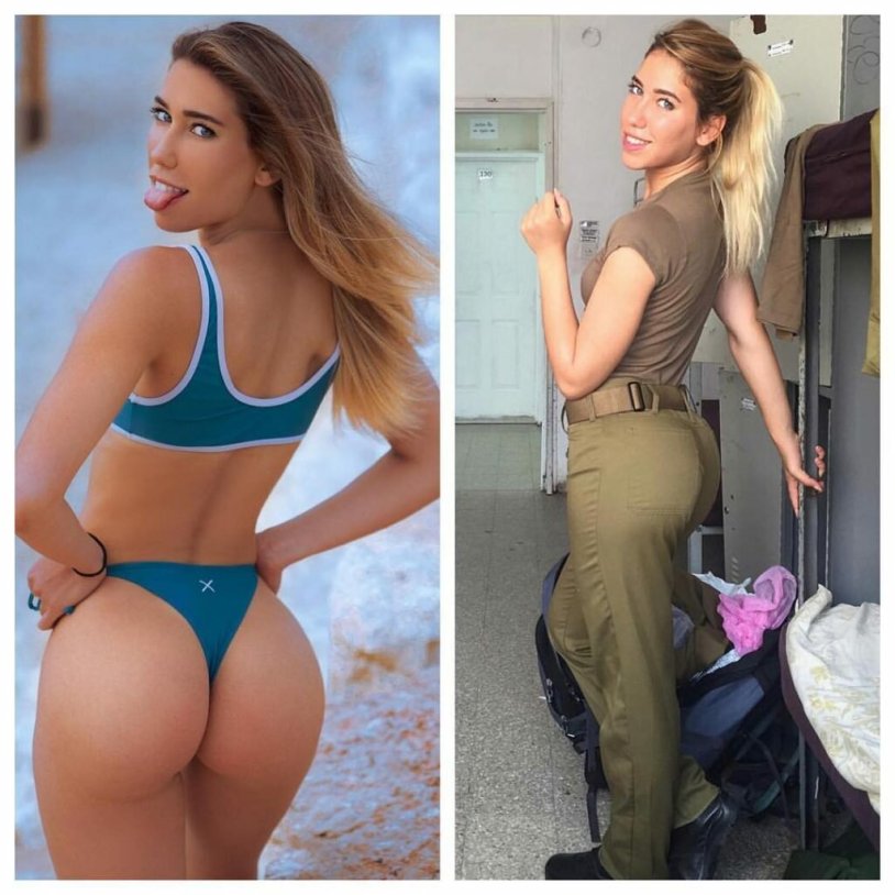 Israeli army girls in swimsuits