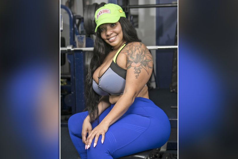 Maria Villalba in a dress