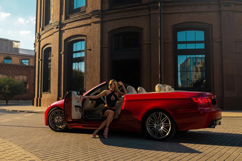 Bmw Red convertible