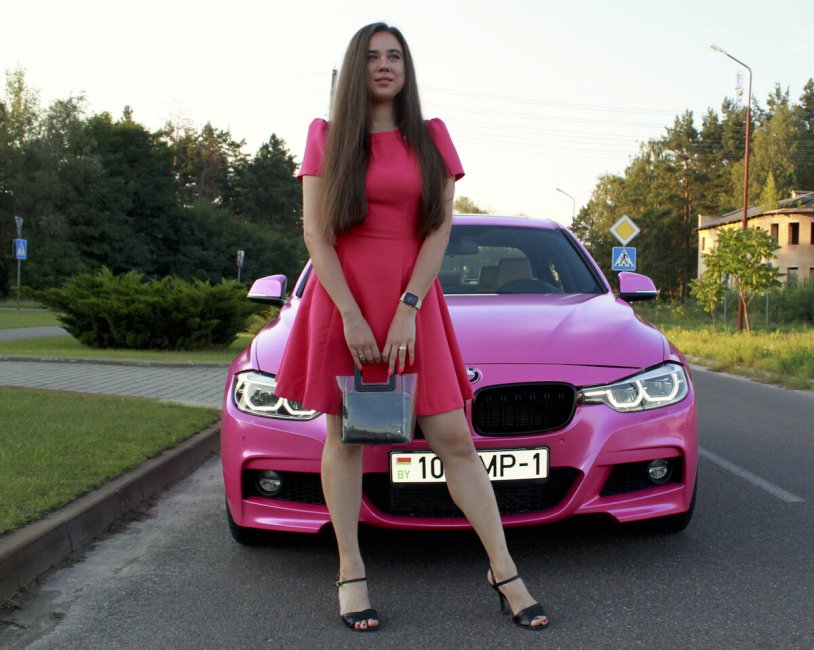 Pink BMW