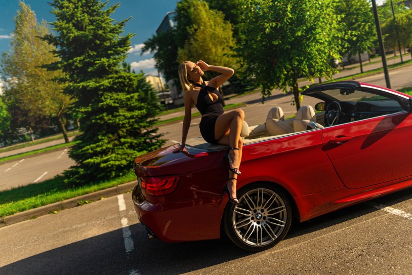 Girl Cabriolet BMW