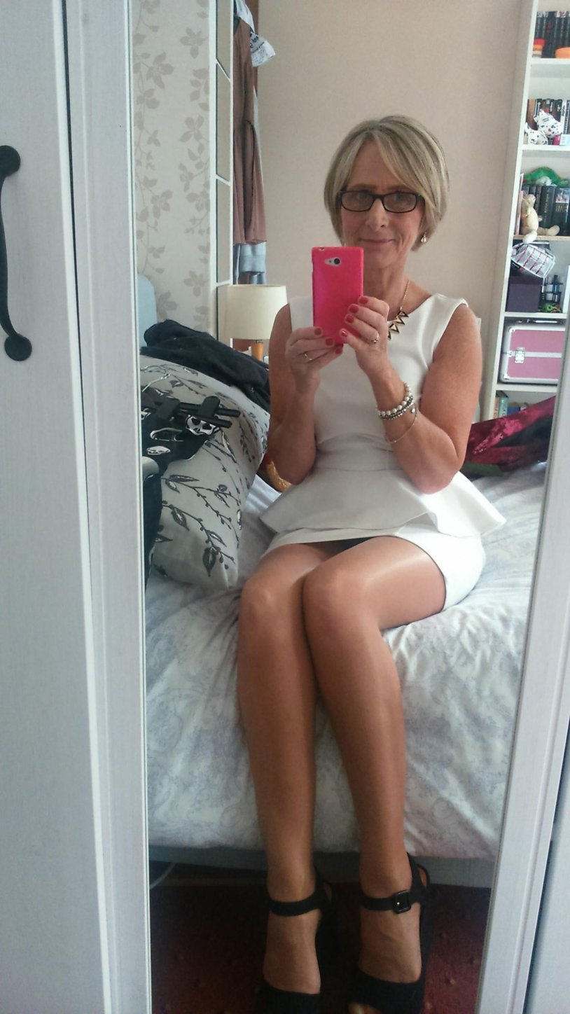 Homemade selfie of Russian mature