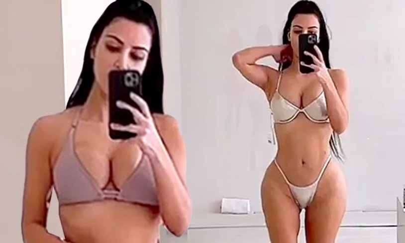 Kim Kardashyan in prolonging underwear