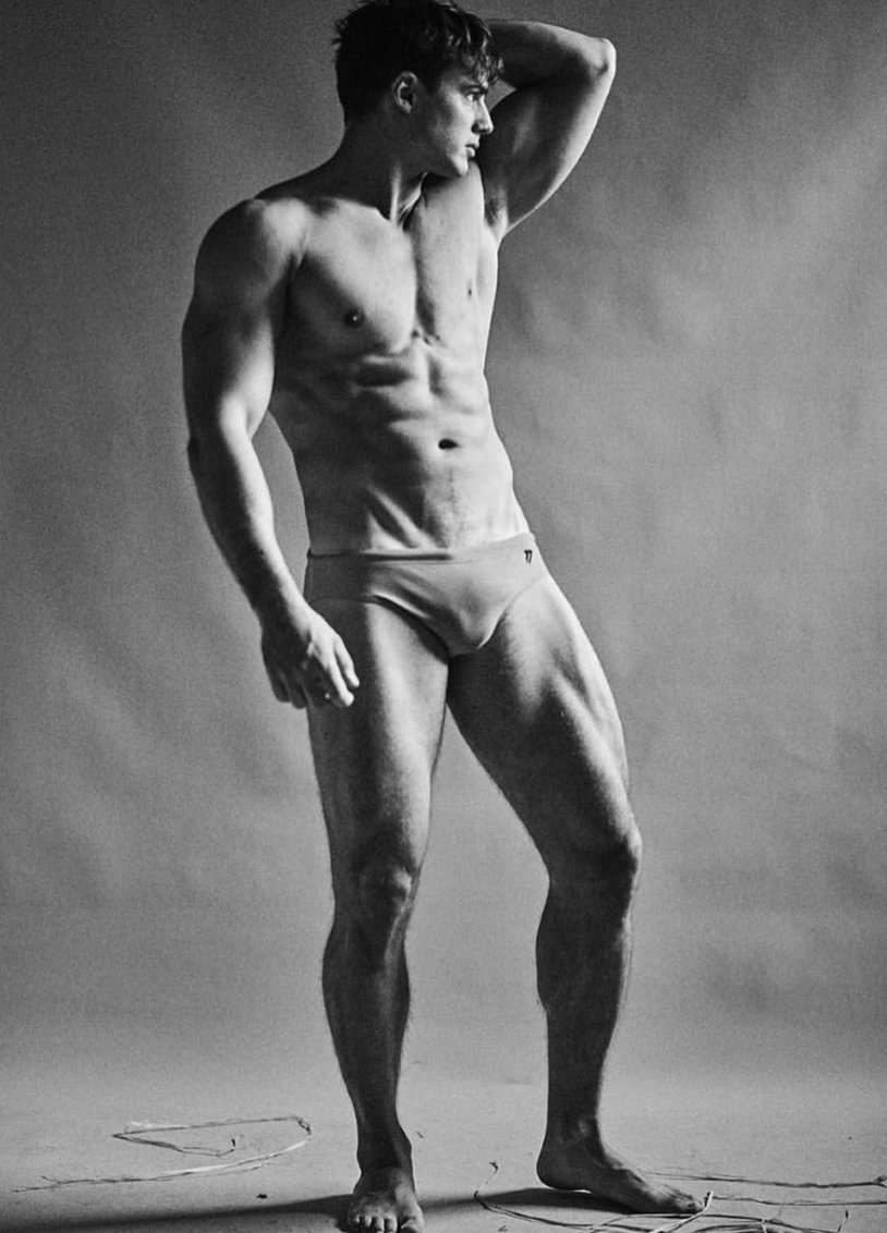 Men with a beautiful figure