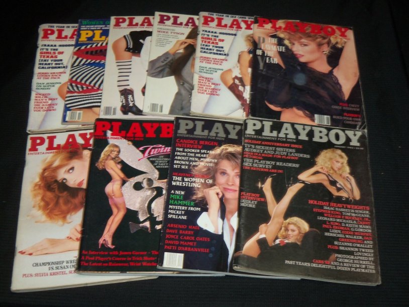 Playboy magazines