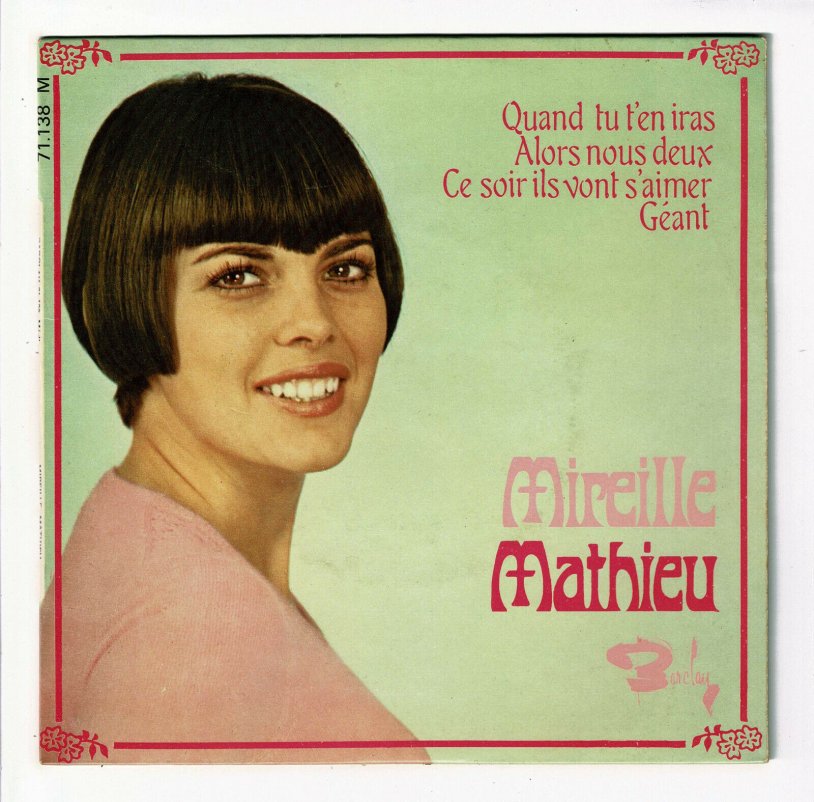 Mireille Mathieu 1967 Germany Original