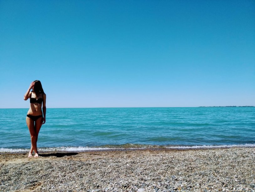 Lake Alakol in Kazakhstan