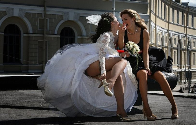 Naked girls at the wedding