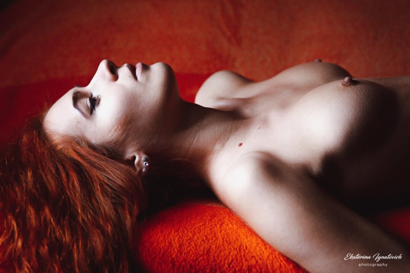 Polina Plekhanova redhead Moscow nude