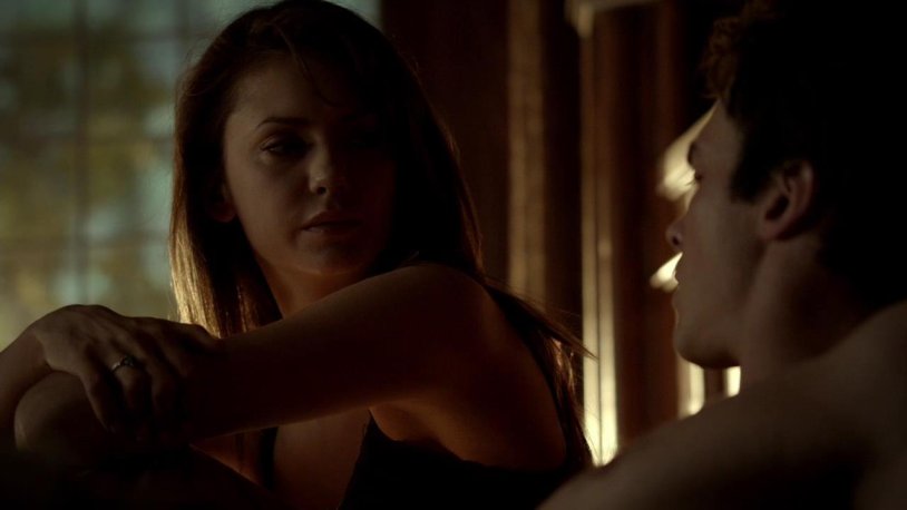 Damon and Rebecca bed stage