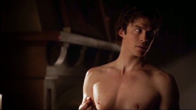 Ian Somerholder is half -naked