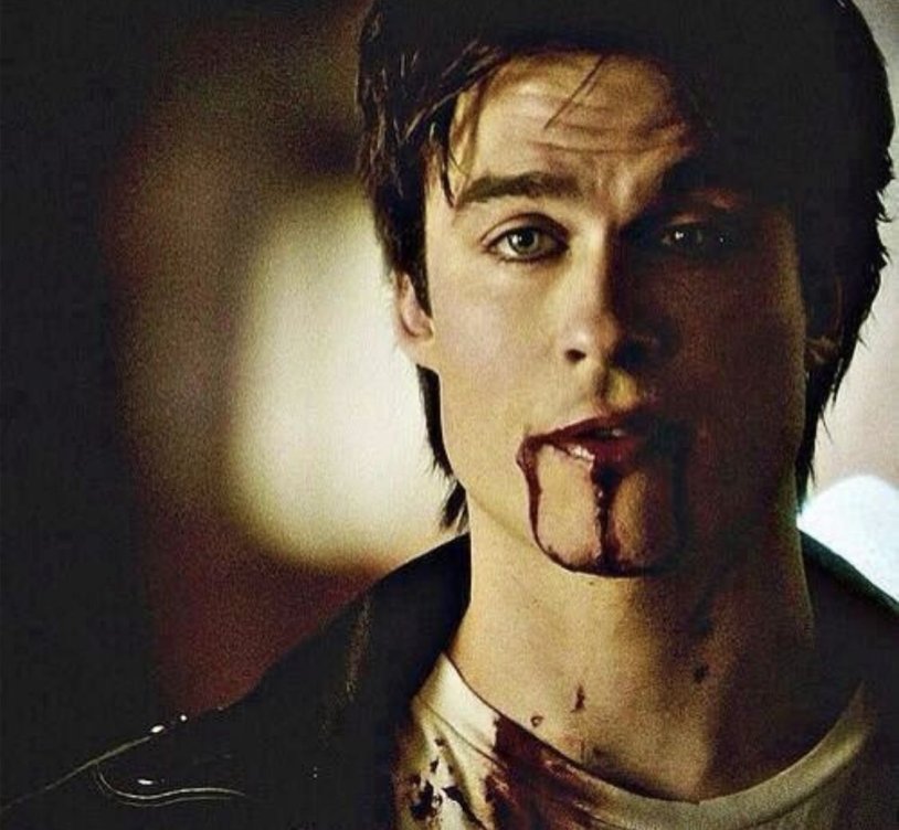 Damon Salvatore in the blood