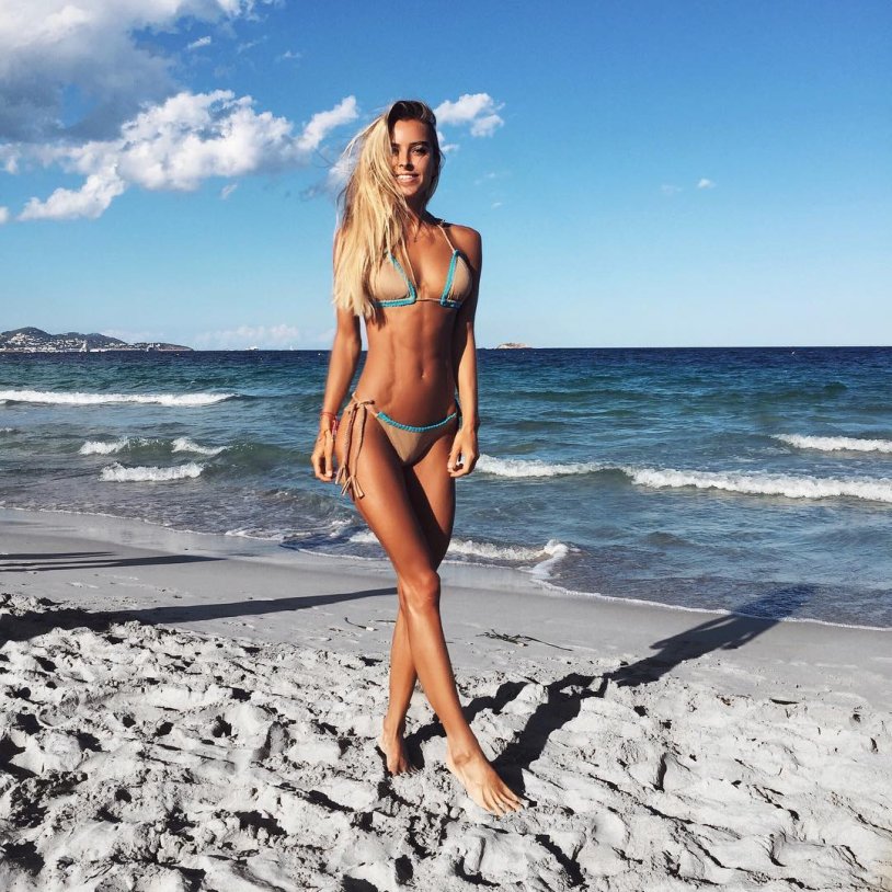 Chiara Bransi in a swimsuit