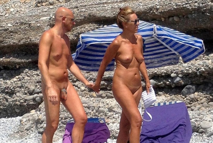 Friends Coupeles on the Nude Beach Chastity