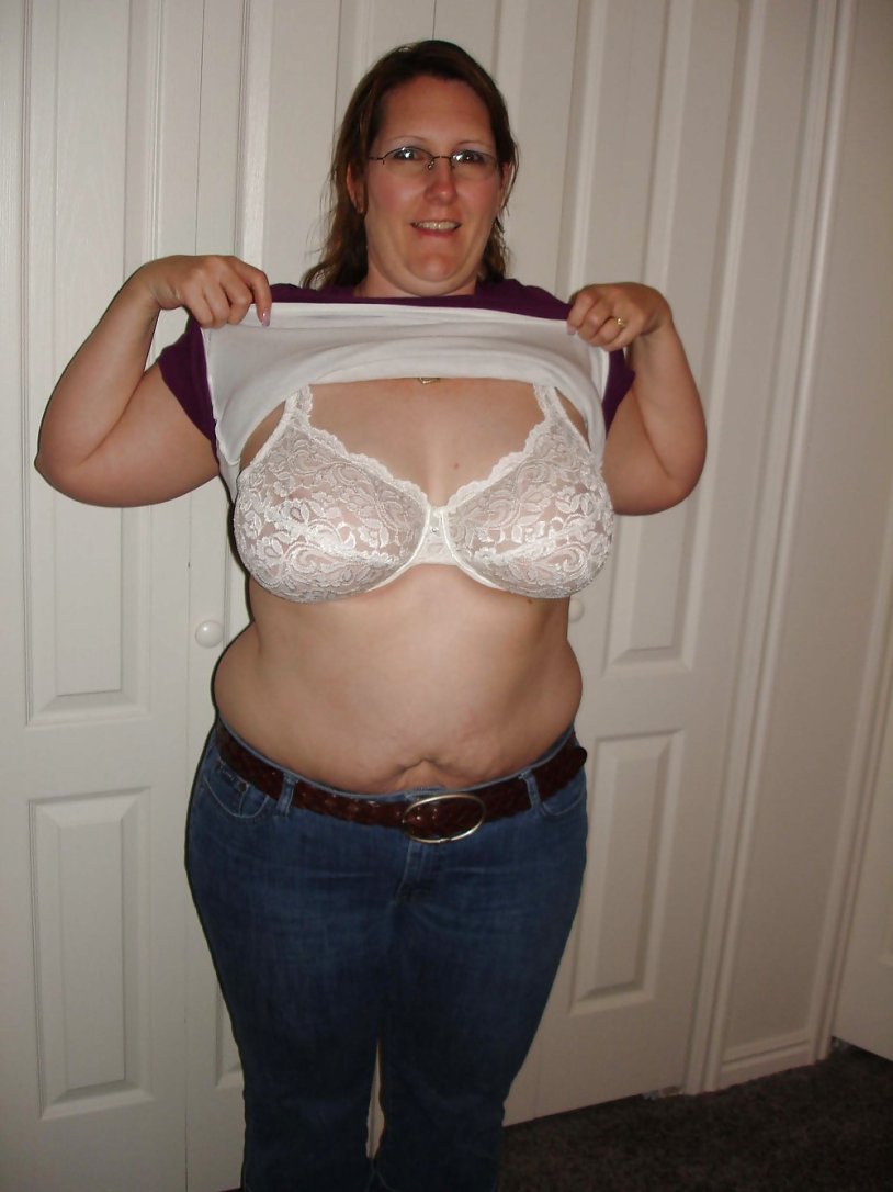 Chubby women in bras
