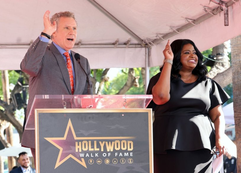 The hollywood walk of fame