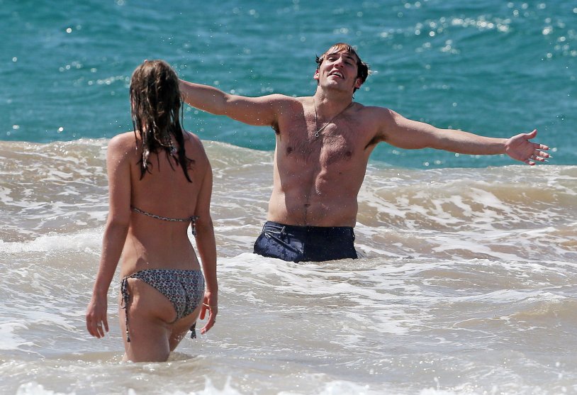 Laura Haddok and Sam Claflin Wedding