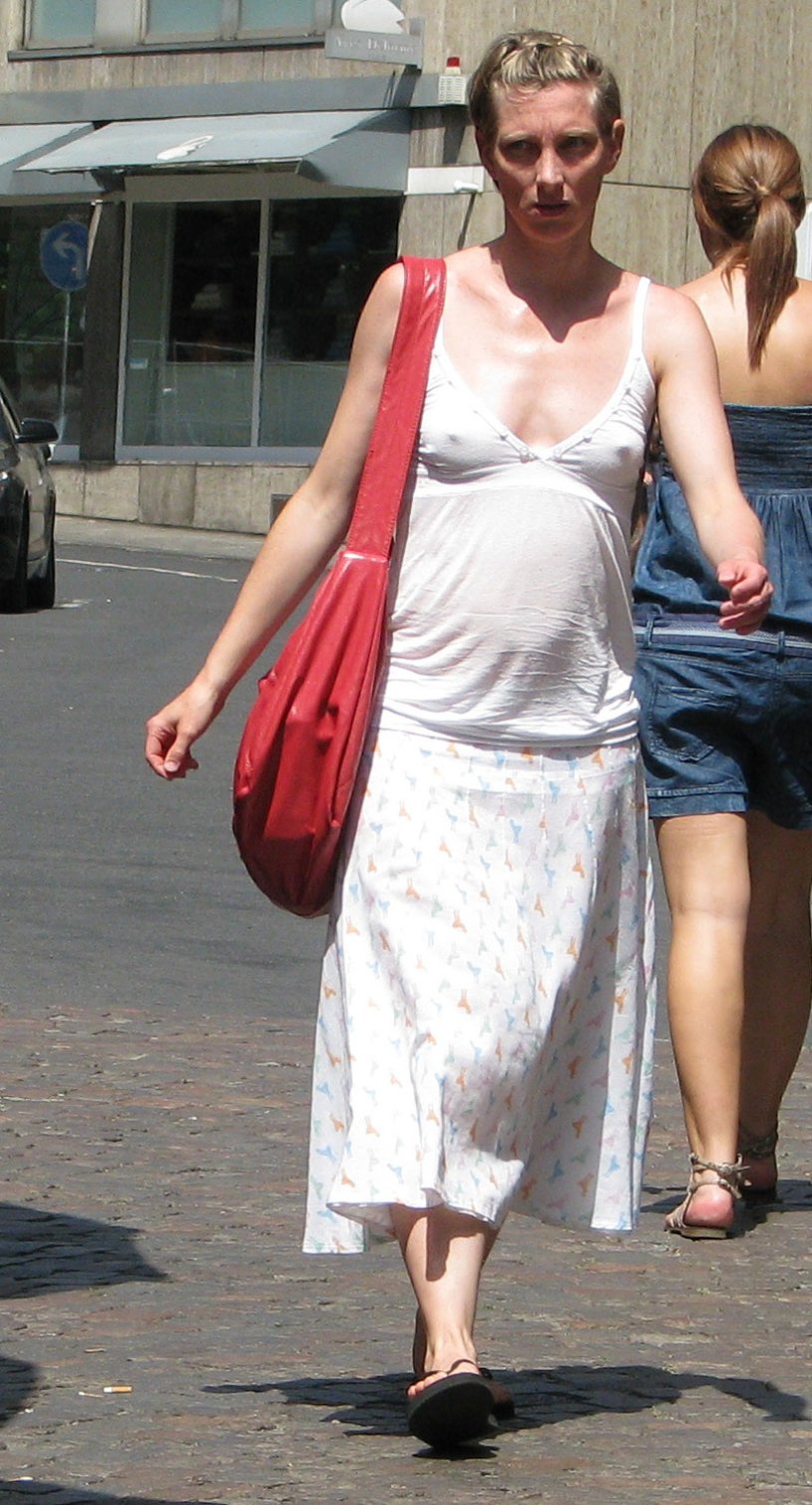 Battle nipples through the dress