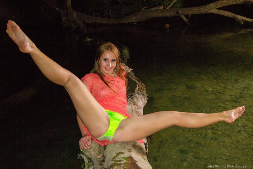 In the swimsuit of girl