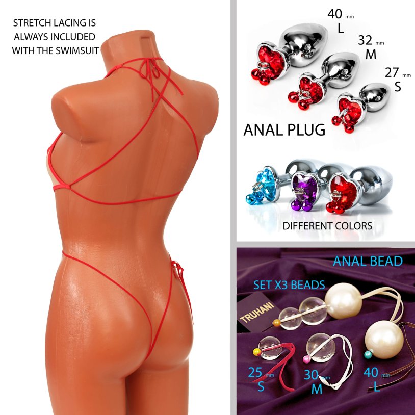 Hot Open Back Butt Bodysuit and Sexy Toys