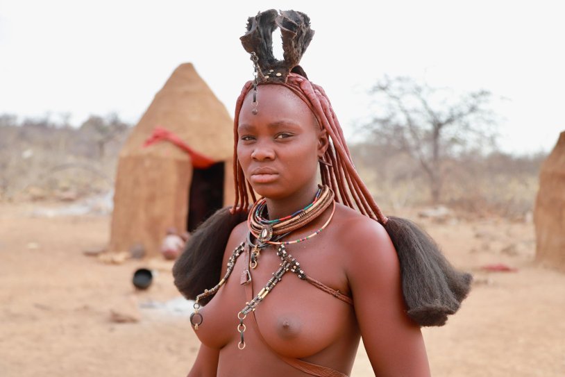 Khimba tribe undressing white