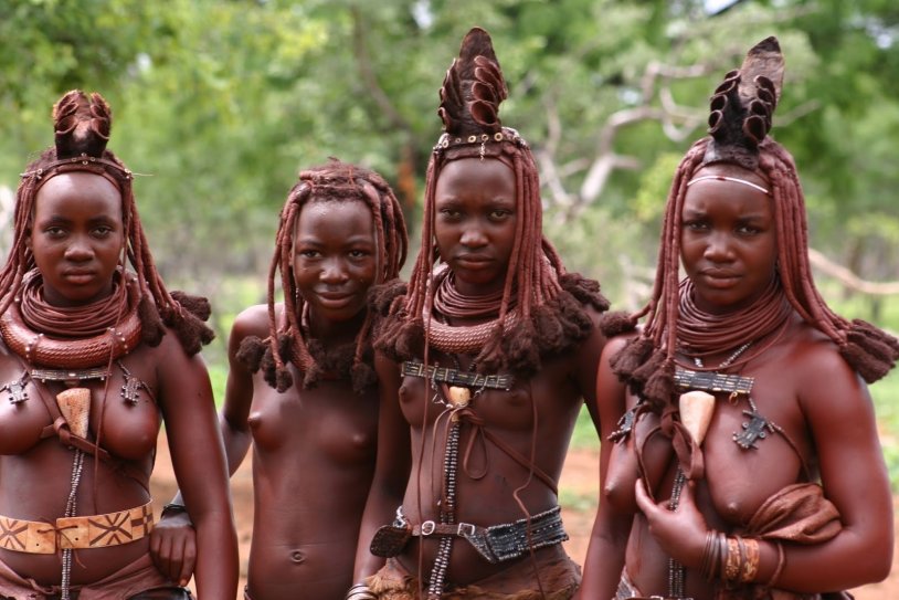 Girls of the Khimba tribe