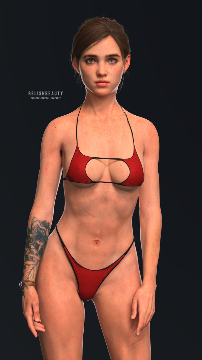 Ellie Williams The Last of US 3D Nude