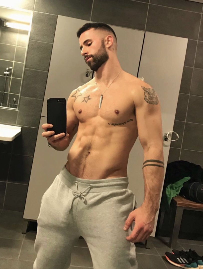 Naked men on Instagram