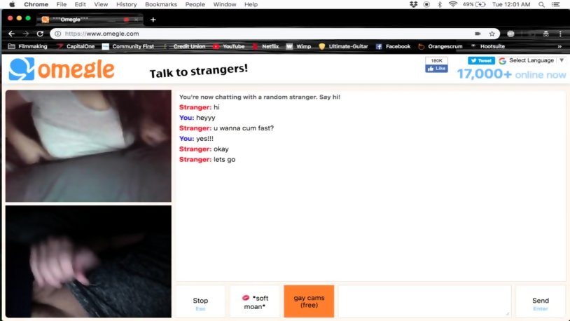 Omegle showed panties